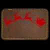 Faux Leather Engravable Patch - Round-Corner Rectangular Thumbnail