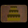 Faux Leather Engravable Patch - Round-Corner Rectangular Thumbnail