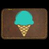 Faux Leather Engravable Patch - Round-Corner Rectangular Thumbnail