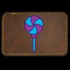 Faux Leather Engravable Patch - Round-Corner Rectangular Thumbnail