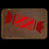 Faux Leather Engravable Patch - Round-Corner Rectangular Thumbnail