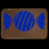 Faux Leather Engravable Patch - Round-Corner Rectangular Thumbnail