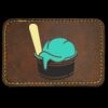 Faux Leather Engravable Patch - Round-Corner Rectangular Thumbnail