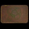 Faux Leather Engravable Patch - Round-Corner Rectangular Thumbnail