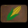 Faux Leather Engravable Patch - Round-Corner Rectangular Thumbnail