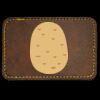 Faux Leather Engravable Patch - Round-Corner Rectangular Thumbnail