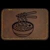 Faux Leather Engravable Patch - Round-Corner Rectangular Thumbnail