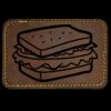 Faux Leather Engravable Patch - Round-Corner Rectangular Thumbnail