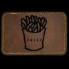 Faux Leather Engravable Patch - Round-Corner Rectangular Thumbnail