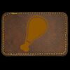 Faux Leather Engravable Patch - Round-Corner Rectangular Thumbnail