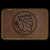 Faux Leather Engravable Patch - Round-Corner Rectangular Thumbnail