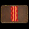 Faux Leather Engravable Patch - Round-Corner Rectangular Thumbnail