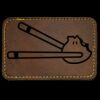 Faux Leather Engravable Patch - Round-Corner Rectangular Thumbnail
