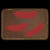 Faux Leather Engravable Patch - Round-Corner Rectangular Thumbnail