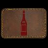 Faux Leather Engravable Patch - Round-Corner Rectangular Thumbnail