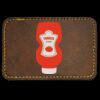 Faux Leather Engravable Patch - Round-Corner Rectangular Thumbnail
