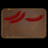 Faux Leather Engravable Patch - Round-Corner Rectangular Thumbnail