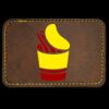 Faux Leather Engravable Patch - Round-Corner Rectangular Thumbnail