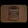 Faux Leather Engravable Patch - Round-Corner Rectangular Thumbnail