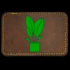 Faux Leather Engravable Patch - Round-Corner Rectangular Thumbnail