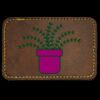Faux Leather Engravable Patch - Round-Corner Rectangular Thumbnail