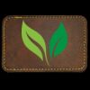 Faux Leather Engravable Patch - Round-Corner Rectangular Thumbnail