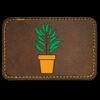 Faux Leather Engravable Patch - Round-Corner Rectangular Thumbnail