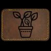 Faux Leather Engravable Patch - Round-Corner Rectangular Thumbnail