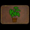 Faux Leather Engravable Patch - Round-Corner Rectangular Thumbnail