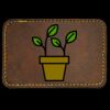 Faux Leather Engravable Patch - Round-Corner Rectangular Thumbnail