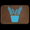 Faux Leather Engravable Patch - Round-Corner Rectangular Thumbnail