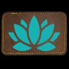 Faux Leather Engravable Patch - Round-Corner Rectangular Thumbnail
