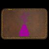 Faux Leather Engravable Patch - Round-Corner Rectangular Thumbnail