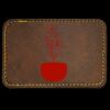 Faux Leather Engravable Patch - Round-Corner Rectangular Thumbnail