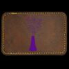 Faux Leather Engravable Patch - Round-Corner Rectangular Thumbnail