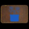 Faux Leather Engravable Patch - Round-Corner Rectangular Thumbnail