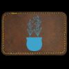 Faux Leather Engravable Patch - Round-Corner Rectangular Thumbnail