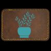 Faux Leather Engravable Patch - Round-Corner Rectangular Thumbnail