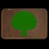 Faux Leather Engravable Patch - Round-Corner Rectangular Thumbnail