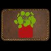 Faux Leather Engravable Patch - Round-Corner Rectangular Thumbnail