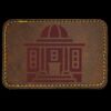 Faux Leather Engravable Patch - Round-Corner Rectangular Thumbnail