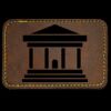 Faux Leather Engravable Patch - Round-Corner Rectangular Thumbnail