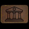 Faux Leather Engravable Patch - Round-Corner Rectangular Thumbnail