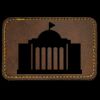 Faux Leather Engravable Patch - Round-Corner Rectangular Thumbnail