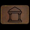 Faux Leather Engravable Patch - Round-Corner Rectangular Thumbnail