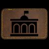 Faux Leather Engravable Patch - Round-Corner Rectangular Thumbnail