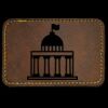 Faux Leather Engravable Patch - Round-Corner Rectangular Thumbnail