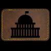 Faux Leather Engravable Patch - Round-Corner Rectangular Thumbnail