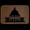 Faux Leather Engravable Patch - Round-Corner Rectangular Thumbnail