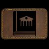 Faux Leather Engravable Patch - Round-Corner Rectangular Thumbnail